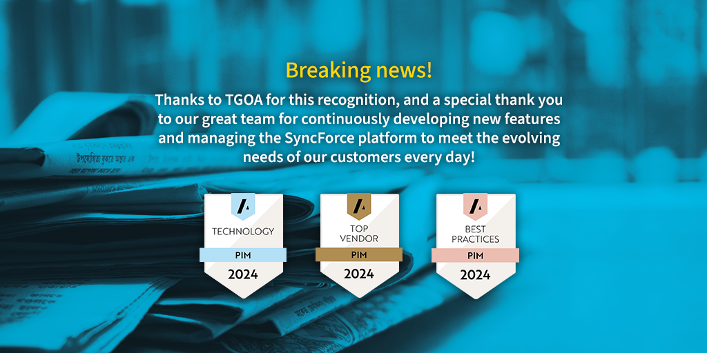 Breaking news!Thanks to TGOA for this recognition, and a special thank you to our great team for continuously developing new features and managing the SyncForce platform to meet the evolving needs of our customers every day!